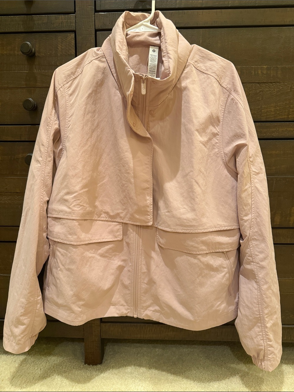 Lululemon Women's Light Pink Casual Zip Jacket